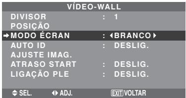 NEC PX-60XM5A - Definições de POSICÇÃO DE VÍDEO-WALL. - 1