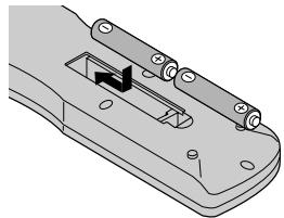 NEC PX-60XM5A - Comment utiliser la télécommande   Mise en place et remplacement des piles - 2