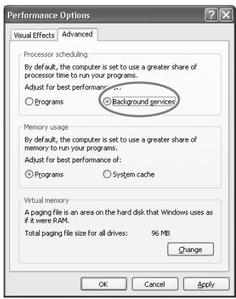 EDIROL FA-66 - Augmentation de la priorité des tâches de fond - 5
