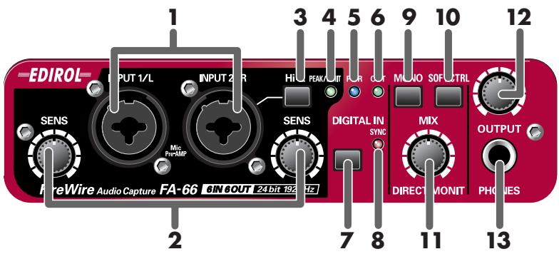 EDIROL FA-66 - Témoin de synchronisation - 1
