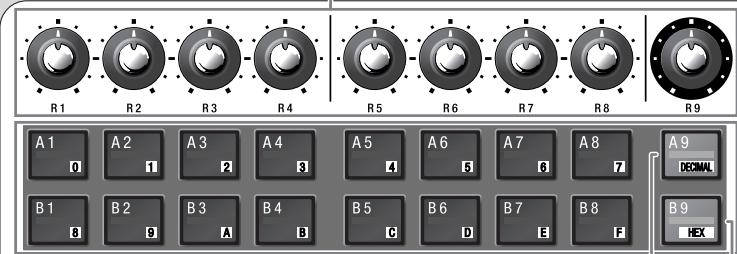 EDIROL PCR-500 - Levier bender, contrôleur [BEND] et [MOD] - 2
