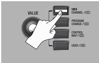 EDIROL PCR-800 - Canal MIDI - 1