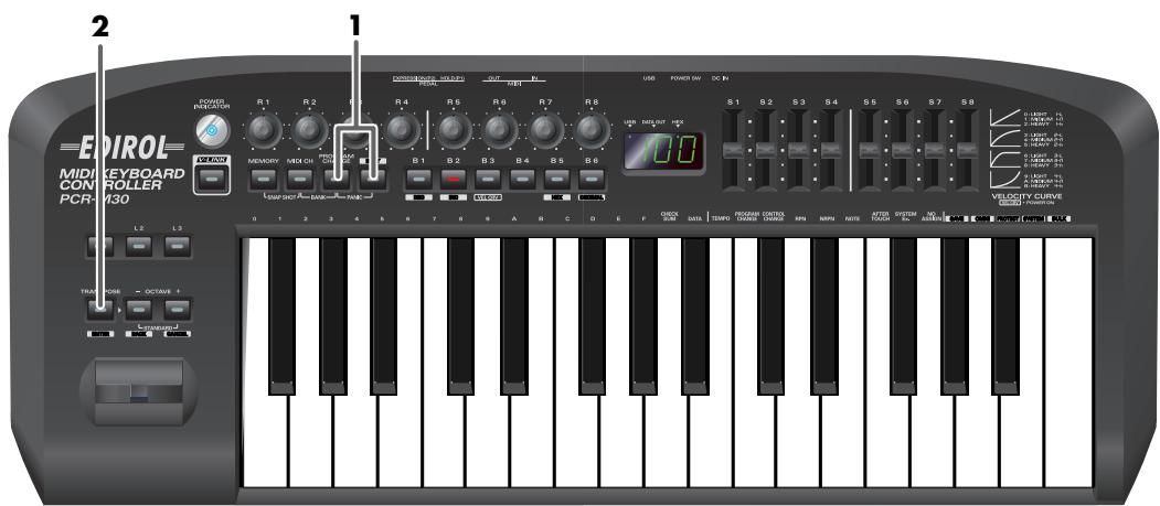 EDIROL PCR-M80 - Mode Panic (PANIC) - 1