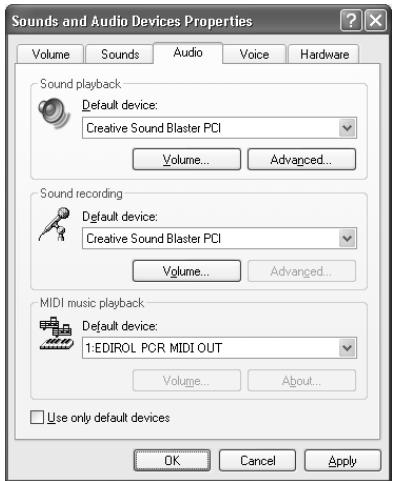 EDIROL PCR-M80 - Windows XP - 1