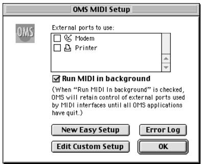EDIROL PCR-M80 - Configuration du pilote OMS - 11