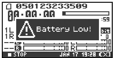 EDIROL R-4 - Battery status indication - 1