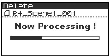 EDIROL R-4 - Deleting a project (Delete) - 11