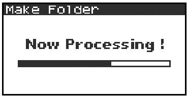 EDIROL R-4 - Creating a new folder (Make Folder) - 11