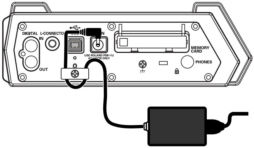 EDIROL R-4 - Connecting the AC adaptor and turning the power on - 1