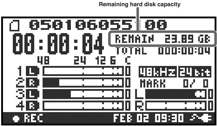 EDIROL R-4 - The main screen - 2