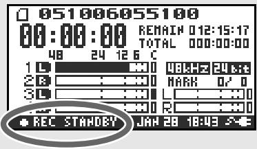 EDIROL R-4 - Recording-standby - 2