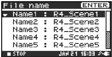 EDIROL R-4 - Project Name settings - 2