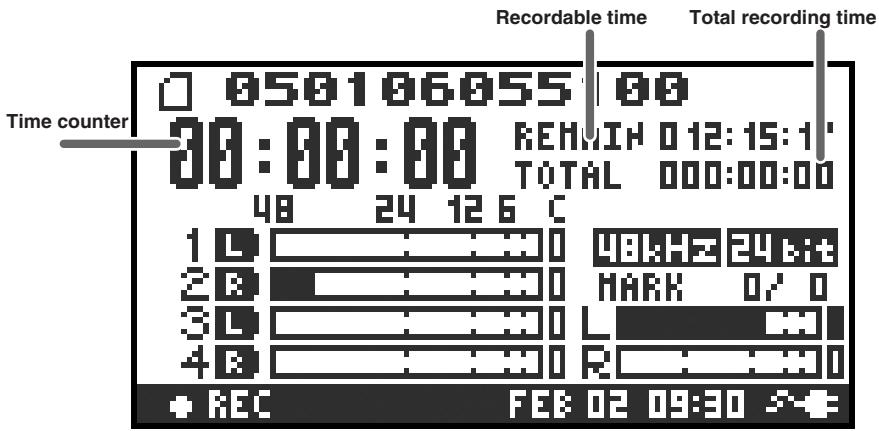 EDIROL R-4 - The main screen - 1