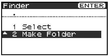 EDIROL R-4 - Creating a new folder (Make Folder) - 8