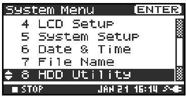 EDIROL R-4 - Executing HDD Utility or CF Utility commands - 2