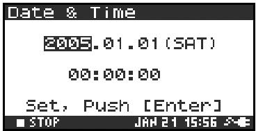 EDIROL R-4 - Date & Time settings - 6