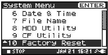 EDIROL R-4 - Executing Factory Reset (Restoring the factory settings) - 1