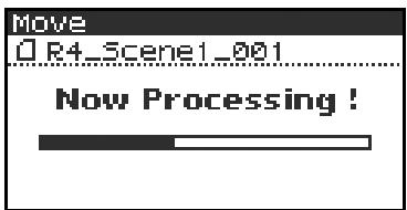 EDIROL R-4 - Moving a project (Move) - 11