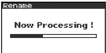 EDIROL R-4 - Renaming a project (Rename) - 11