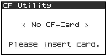 EDIROL R-4 - Executing HDD Utility or CF Utility commands - 6
