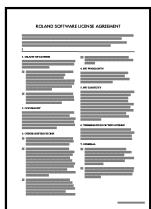 EDIROL UA-100 - □ Accord de Licence Roland - 1