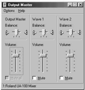 EDIROL UA-100 - Réglage des niveaux - 2