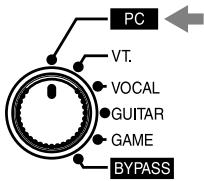 EDIROL UA-100 - Branchement de l'appareil audio - 7