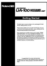 EDIROL UA-100 - Livret "Prise en Main" - 1