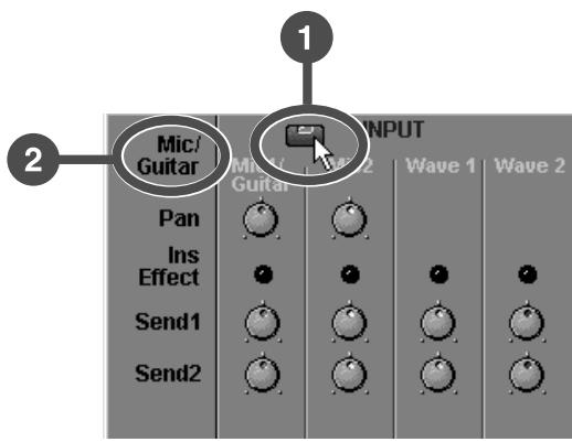 EDIROL UA-100 - Sélection de la source d'entrée - 1