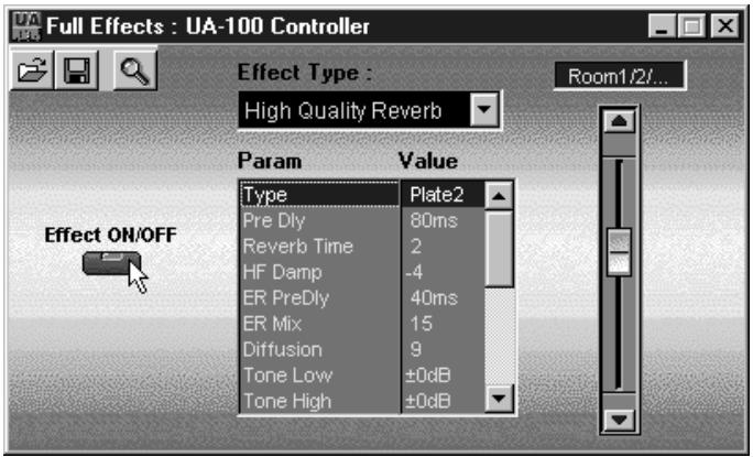 EDIROL UA-100 - Désactiver l'Effet - 1