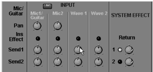 EDIROL UA-100 - Paramétrage de l'effet - 1