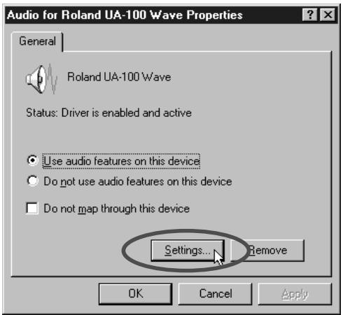 EDIROL UA-100 - Augmentez la taille du buffer - 2