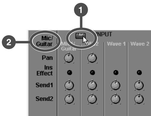 EDIROL UA-100 - Sélection de la source d'entrée - 1