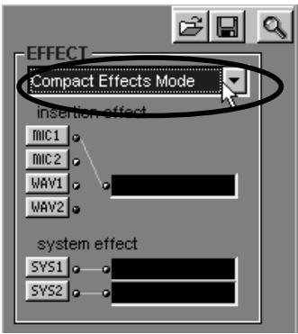 EDIROL UA-100 - Sélection du mode d'effet - 1