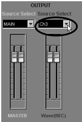 EDIROL UA-100 - Sélection de la source à enregistrer - 1