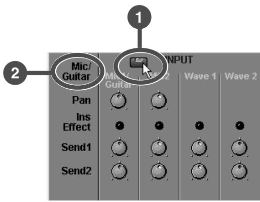 EDIROL UA-100 - Sélection de la source d'entrée - 1