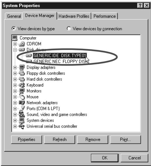EDIROL UA-100 - Modifiez les réglages concernant le disque dur - 1