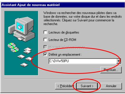TEAC QUICK DV-W50PUK - Installation des pilotes sous windows 98SE - 1