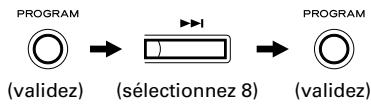 TEAC AD-500 - Appuyer sur la touche program. - 3