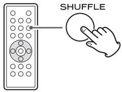 TEAC MC-DX32I - Pour activer le mode de lecture aléatoire (shuffle) - 1