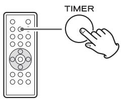 TEAC MC-DX32I - To turn on or off the timer - 1