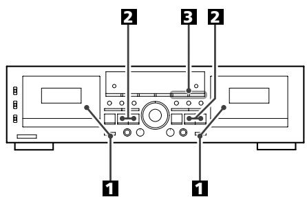 TEAC W-865R - Legen Sie Cassetten in beiden Decks ein und drücken zum Aufnahmestart die Taste PARALLEL REC. - 1