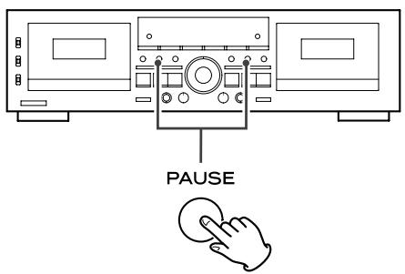 TEAC W-865R - Arresto temporaneo della registrazione - 1