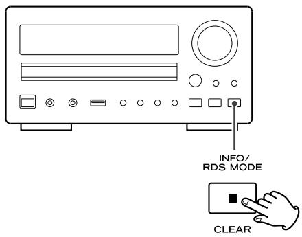 TEAC CR-H225 - El servicios RDS funciona en la banda de ondas FM solamente en Europa. - 1