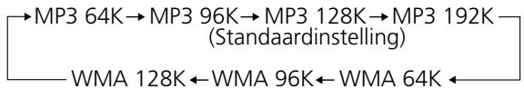 TEAC CR-H225 - Instellen van de opnamefunctie - 4