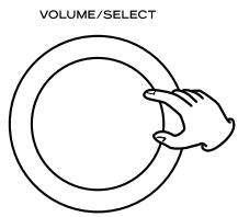 TEAC CR-H225 - Draai binnen 3 seconden aan de VOLUME/SELECT-knop om de instelling te veranderen. - 1