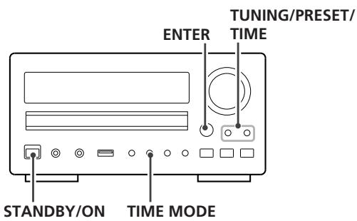 TEAC CR-H225 - Druk op de ENTER/SET-toets. - 2