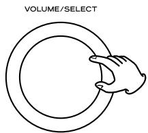 TEAC CR-H225 - Drehen Sie den VOLUME/SELECT-Regler innerhalb von drei Sekunden, um die Einstellung zu ändern. - 1