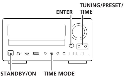 TEAC CR-H225 - Betätigen Sie die ENTER/SET-Taste. - 2