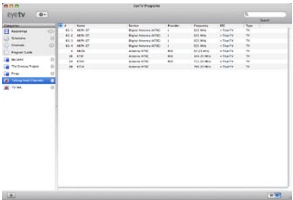 ELGATO LOGICIEL EYETV 2 - Groupe de Châines - 1